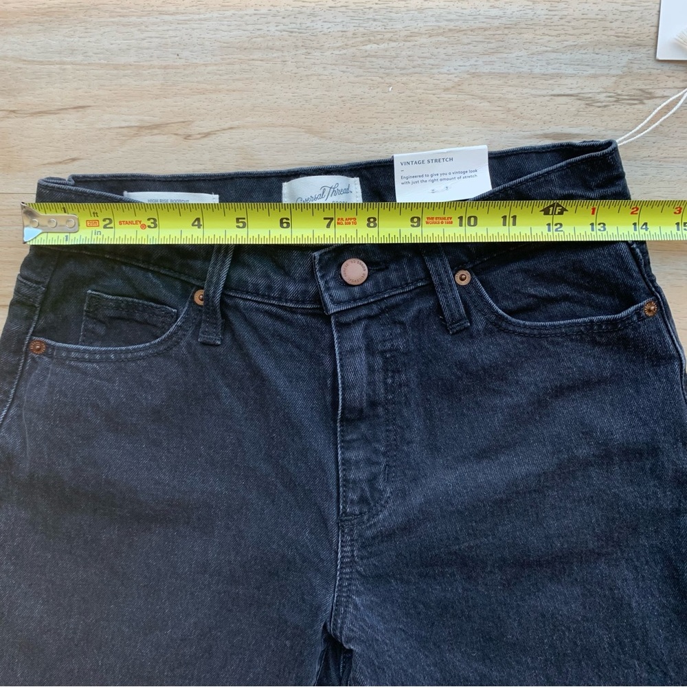 Universal Thread black high rise bootcut jeans size 0/25 Regular - Picture 7 of 8